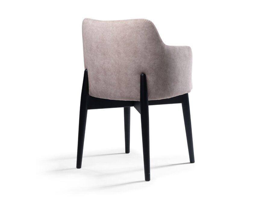 Dining Chair 'Devon' - Greige Velvet