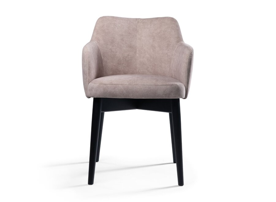 Dining Chair 'Devon' - Greige Velvet