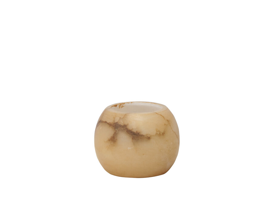 Alabaster tealight 'Muria'