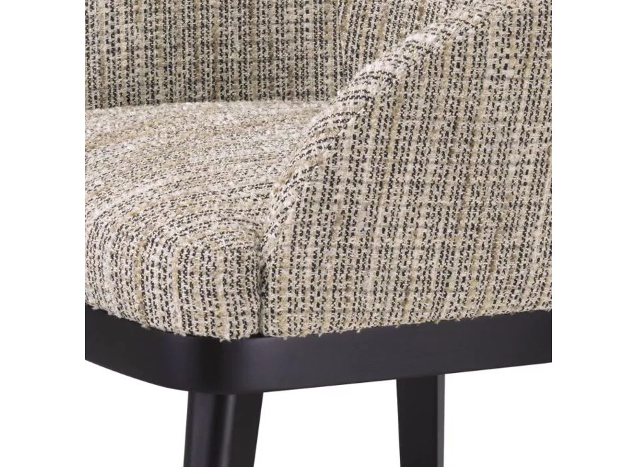 Eetkamerstoel 'Costa' - met armleuning - Mademoiselle beige - OL
