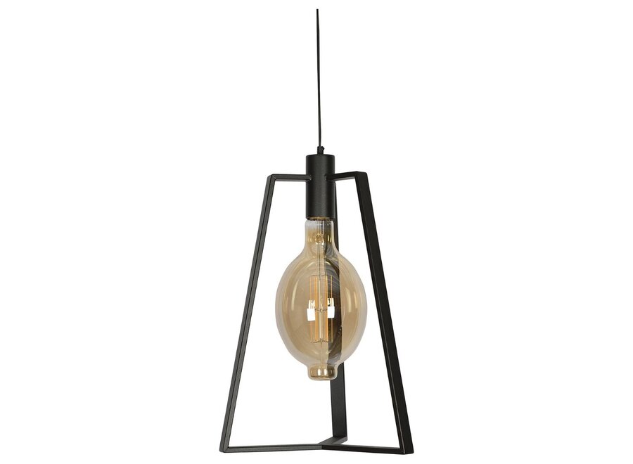 Hanging lamp 'Trevi' Matt Black - 1 lights zeppelin light package