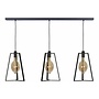 Hanglamp 'Trevi' Matt Black - 3 lichts zeppelin lichtpakket