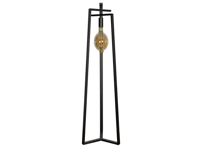 Vloerlamp 'Trevi' Matt Black - 1 lichts zeppelin lichtpakket