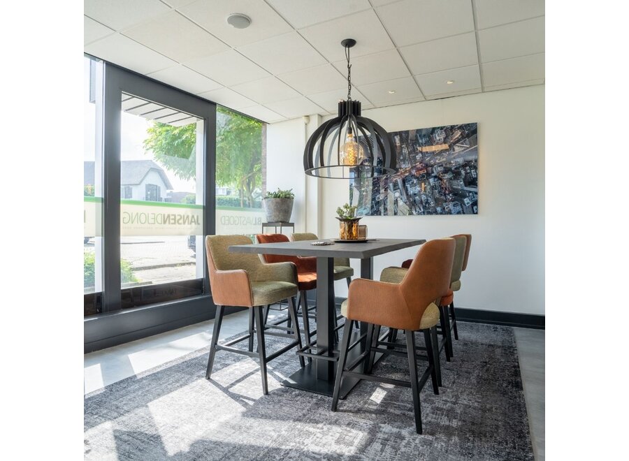 Hanging lamp 'Catania' Round - Matt Black - 1 light light package
