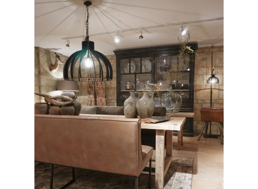 Hanging lamp 'Catania' Round - Matt Black - 1 light light package