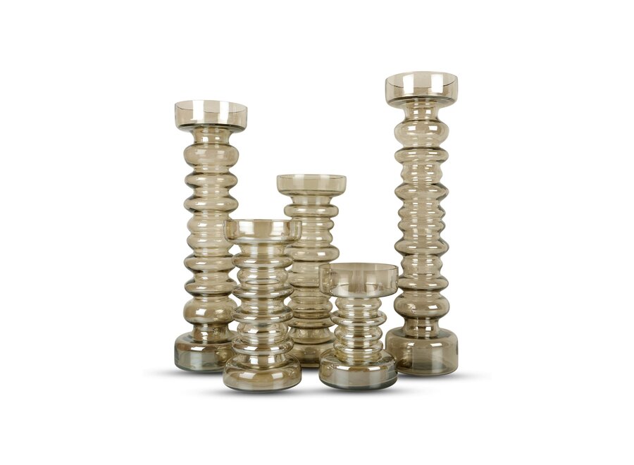 Candleholder 'Bega' Smoke - S