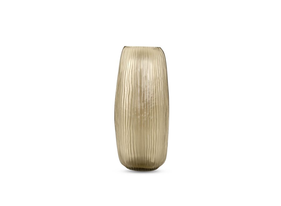 Vase 'Folding' Smoke- L