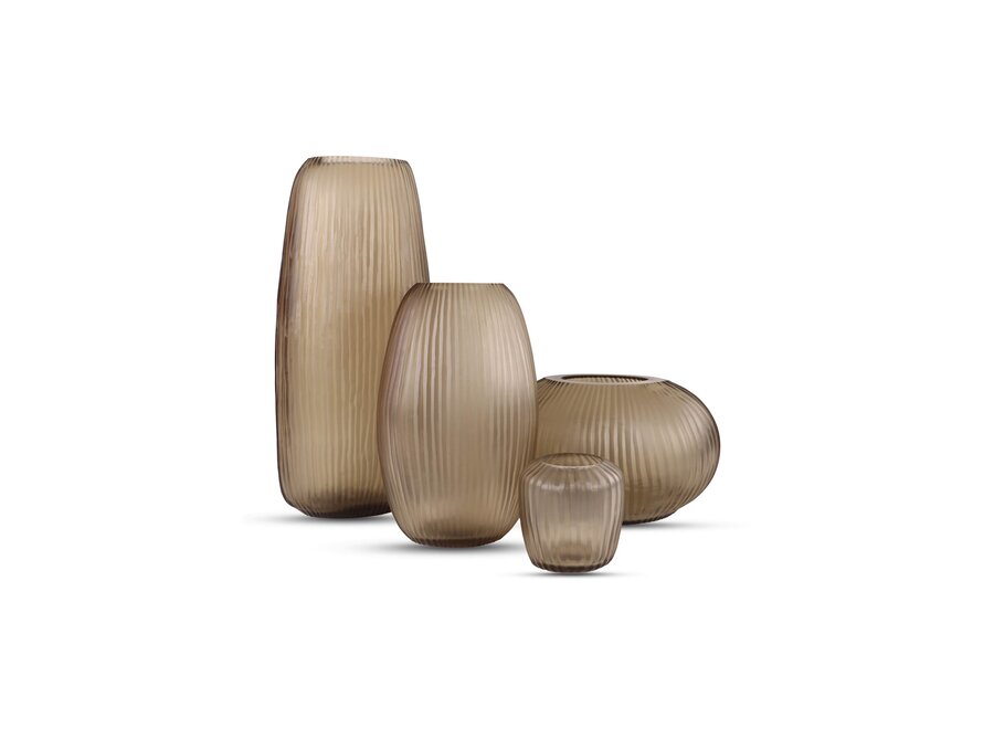 Vase 'Folding' Smoke - L