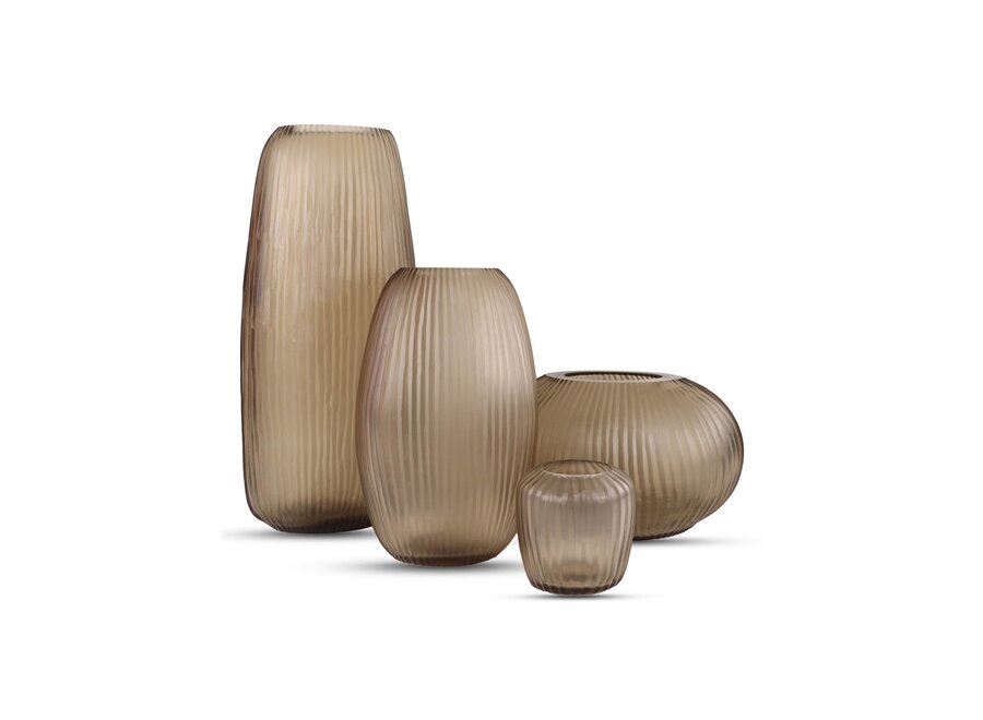 Vase 'Folding' Smoke - M