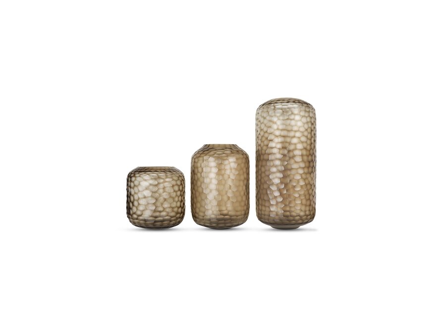 Vase 'Flora' Smoke Grey - M