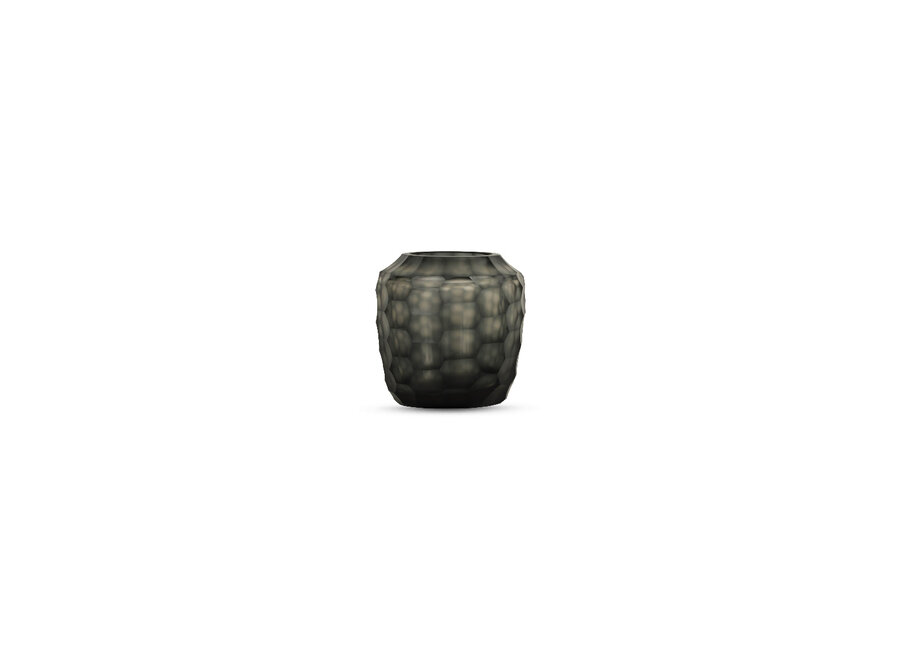 Teelicht 'Obsa' - Smoke Grey