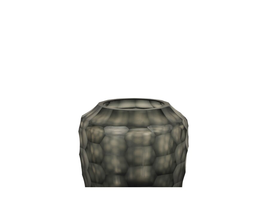 Teelicht 'Obsa' - Smoke Grey