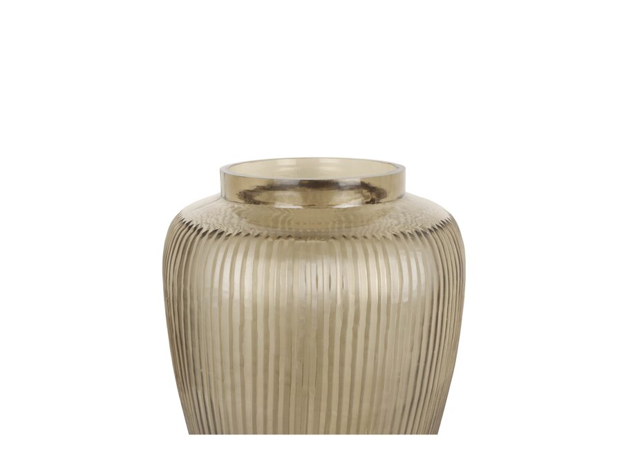 Vase 'Ameterine' Smoke- L
