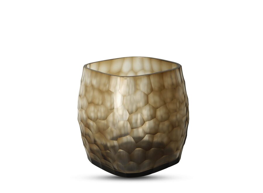 Tea light 'Gold' Smoke Grey - L