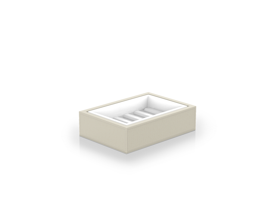 Zeepbakje 'Brownie' - Sand / White