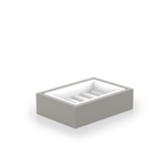 Taupe / White