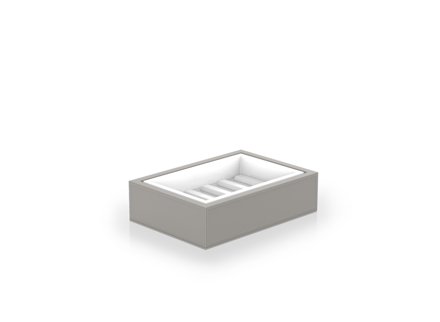Zeepbakje 'Brownie' - Taupe / White