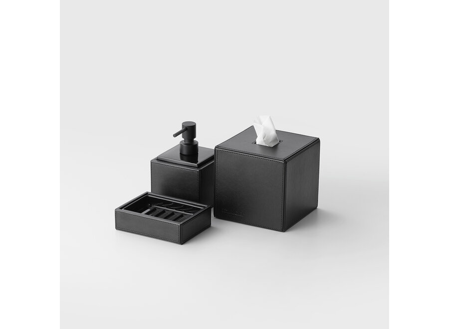 Taschentuchbox 'Brownie' - Square - Black