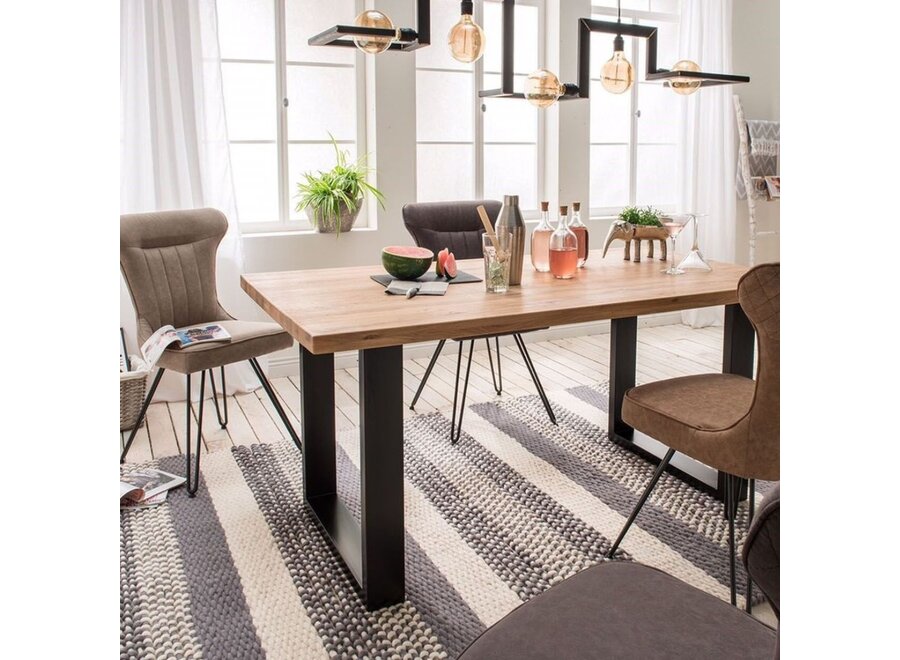 Hanging lamp 'Tortona' 150cm - Matt Black - 5 lights light package