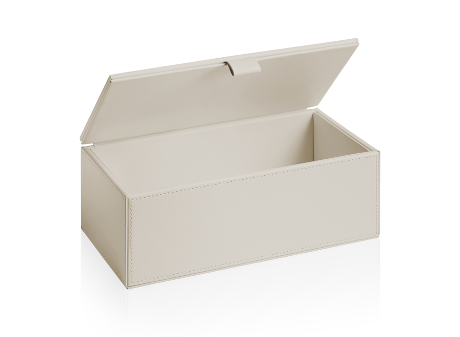 Storage box with lid 'Brownie' - Sand