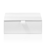 Storage box with lid 'Brownie' - White