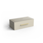 Boîte de rangement avec couvercle  'Brownie' - Sand / Gold
