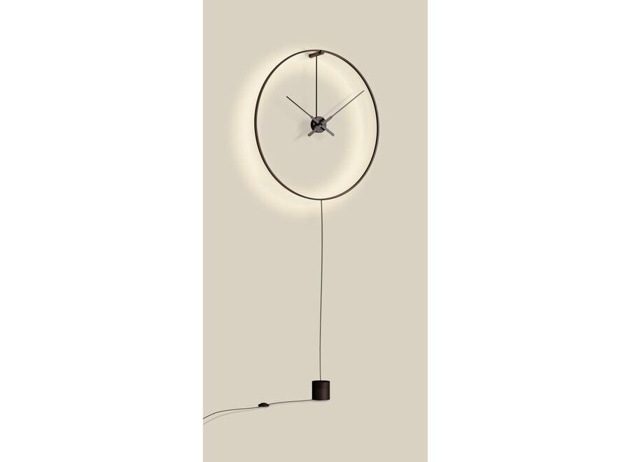 Design clock Ombra - with LED lighting