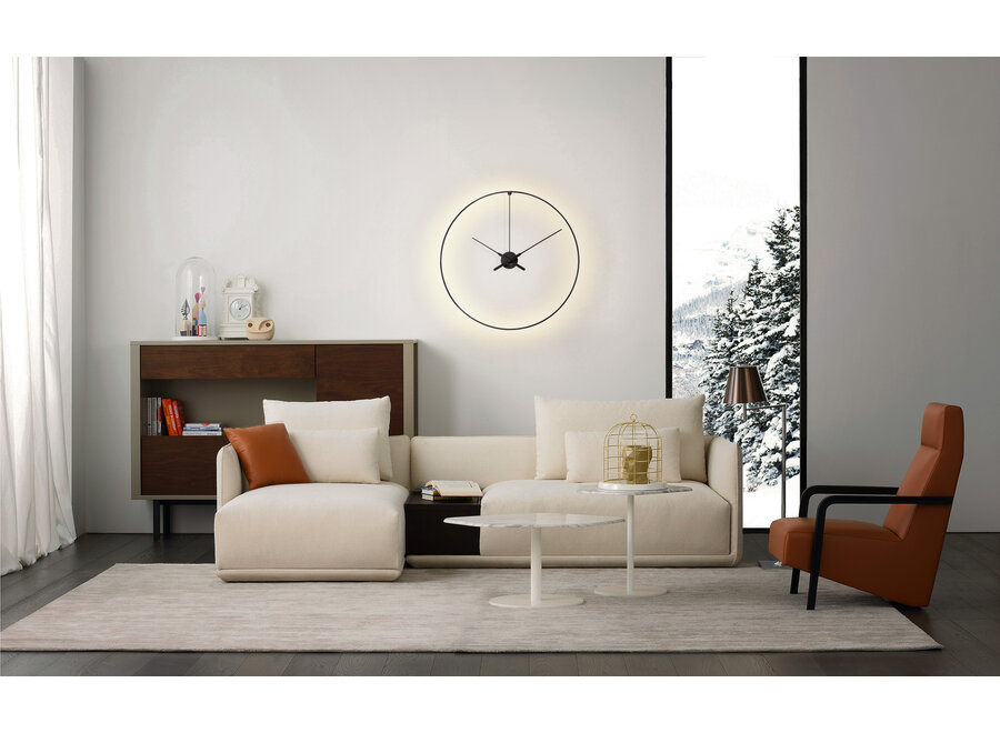 Design clock Ombra - with LED lighting