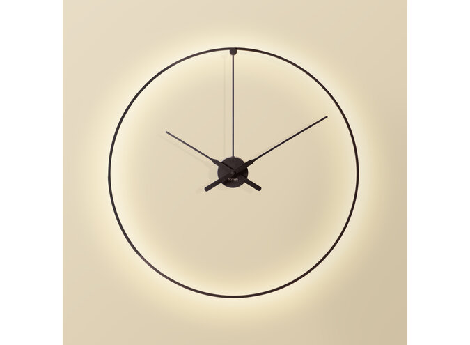 Design clock Ombra - with LED lighting