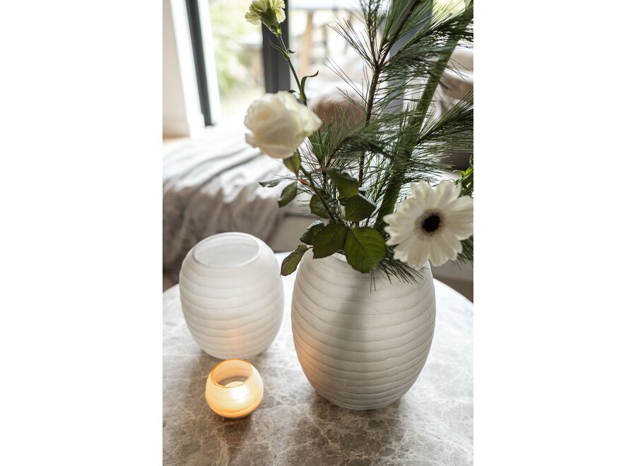 Vase 'Druzy' M - smoke