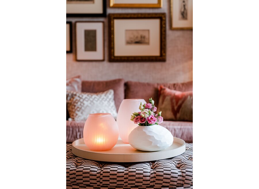 Vase 'Aventurine' M - blanc