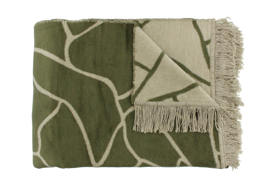 Plaid Lineas Olive