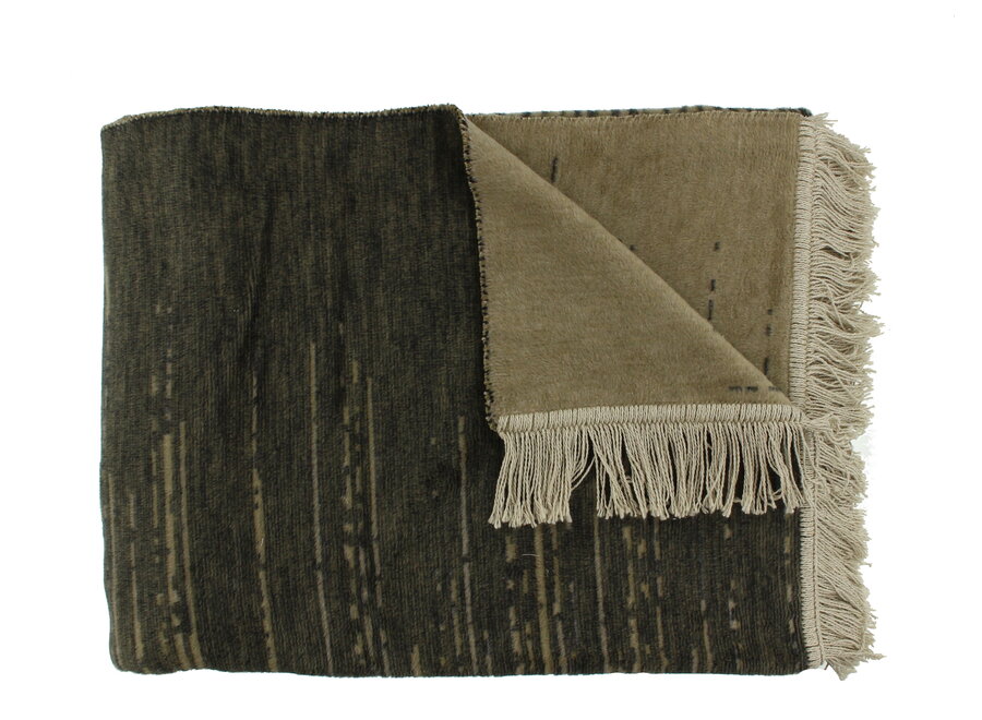 Plaid Streps Dark Taupe