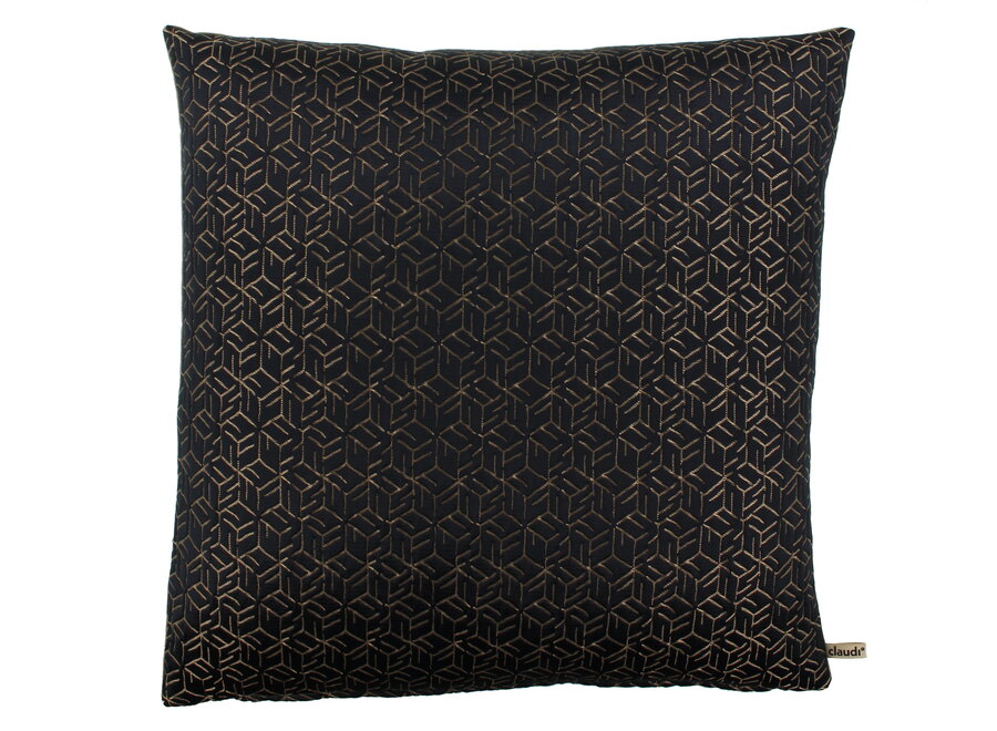 Decorative cushion Mobelly Black/Gold