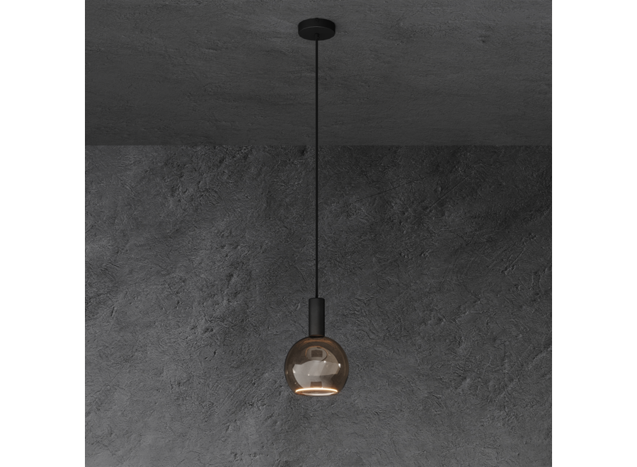 Lampe suspendue 'Segula' Matt Black - 1 lumière Segula paquet lumière
