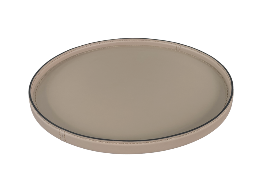 Tray Matteo Round - Etoupe