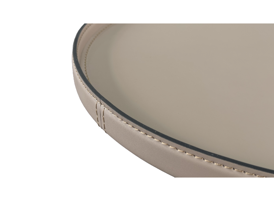 Tray Matteo Round - Etoupe