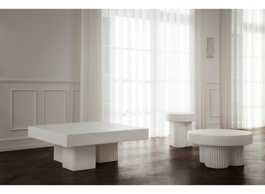 Table basse 'Gear' - Chalk - Square