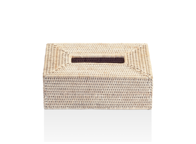 Taschentuchbox Basket - Rectangular - Light Rattan