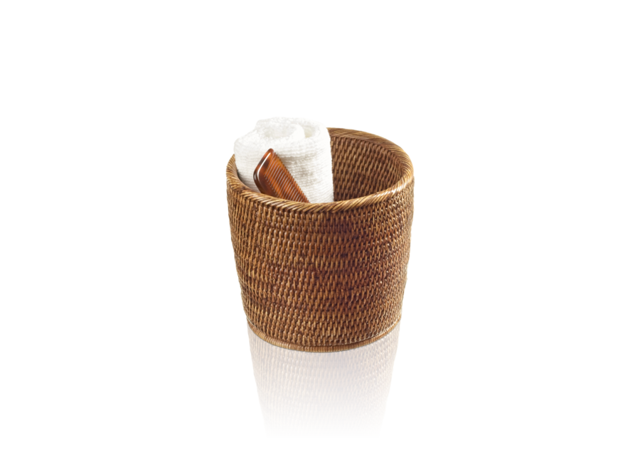 Opbergdoos 'Basket' - Dark Rattan