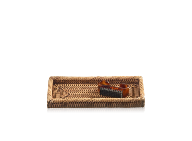 Tablett Basket - Dark Rattan