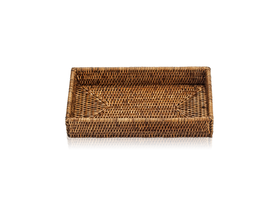 Dienblad 'Basket' - Dark Rattan