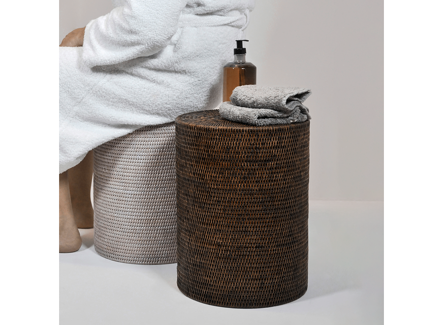 Stool 'Basket' - Light Rattan