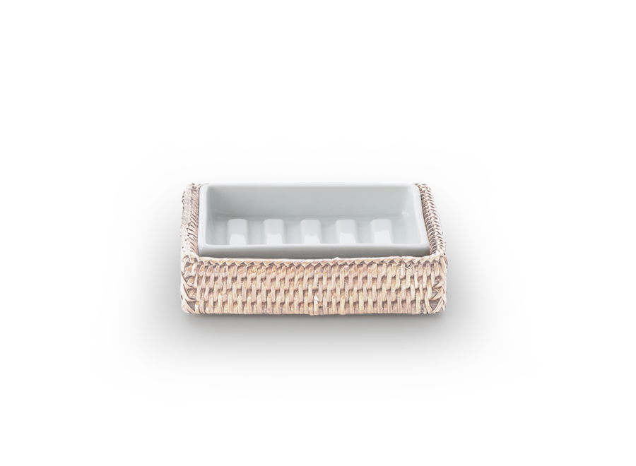 Soap dish 'Basket' - Light Rattan