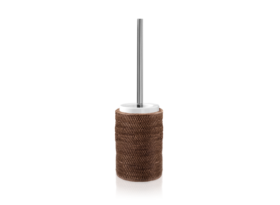 Toiletborstelset  'Basket' - Dark Rattan