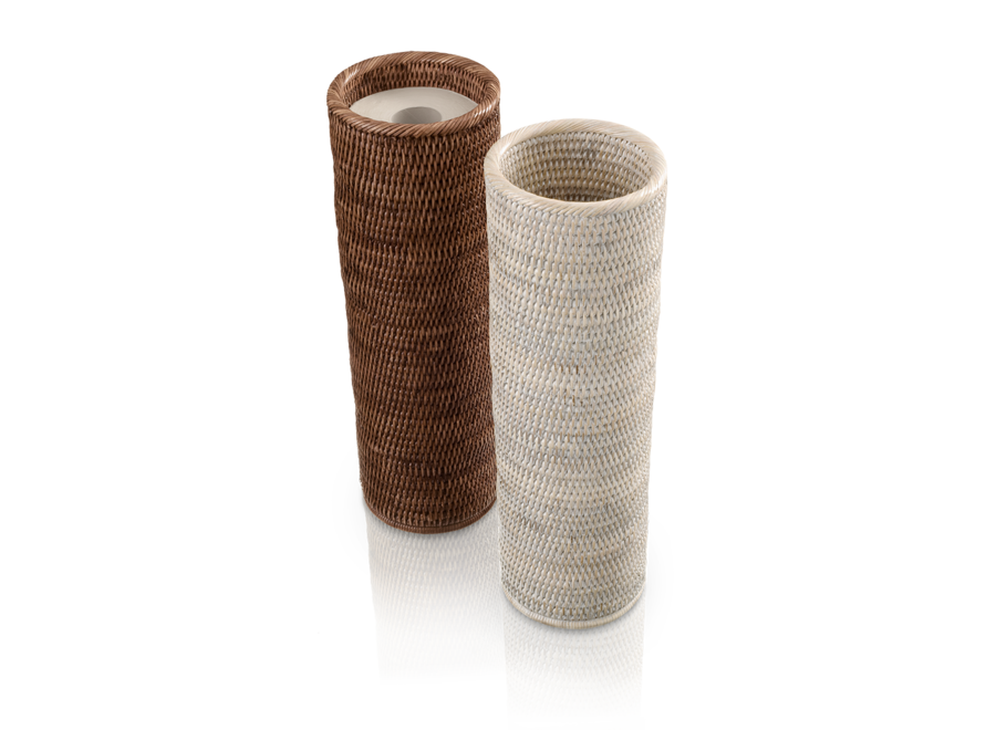 Toilettenpapierhalter 'Basket' - Dark Rattan