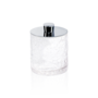 Storage box with lid 'Crack' - Chrome