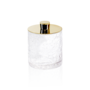 Storage box with lid 'Crack' - Gold