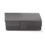 Storage box with lid 'Nappa' - Grey