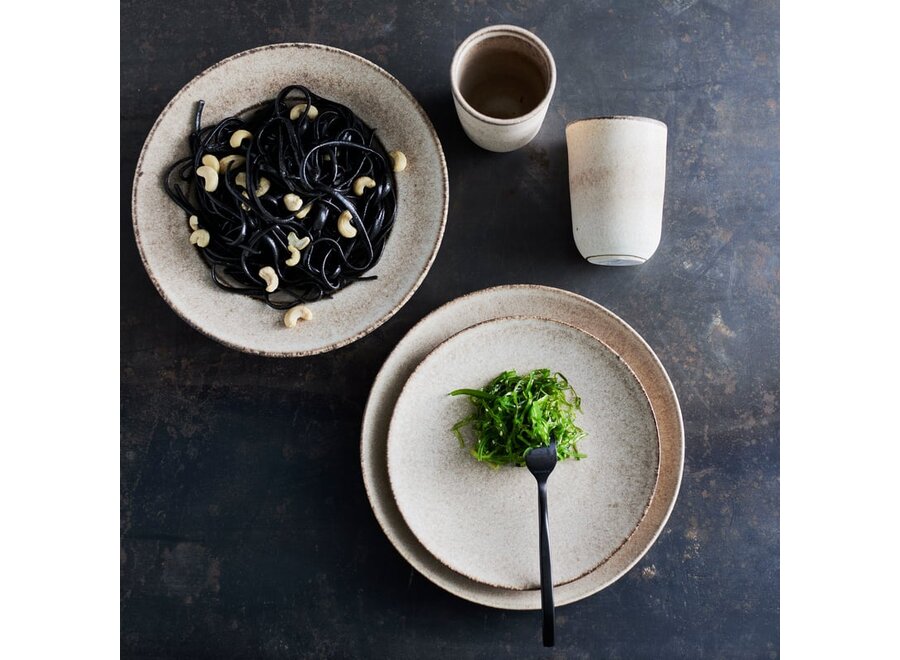 Assiette de petit déjeuner 'Yake' Blush - lot de 2